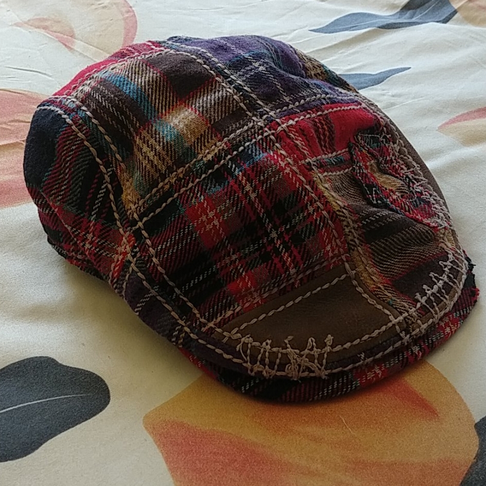 True Religion plaid cap